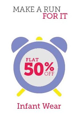 For 300/-(50% Off) Flat 50% off on Infant Wear & Maternity Wear at Babyoye