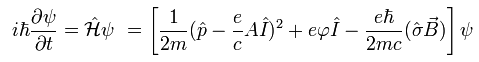 уравнение Паули для частицы со спином