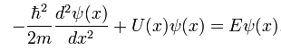 одномерное уравнение шрёденгера