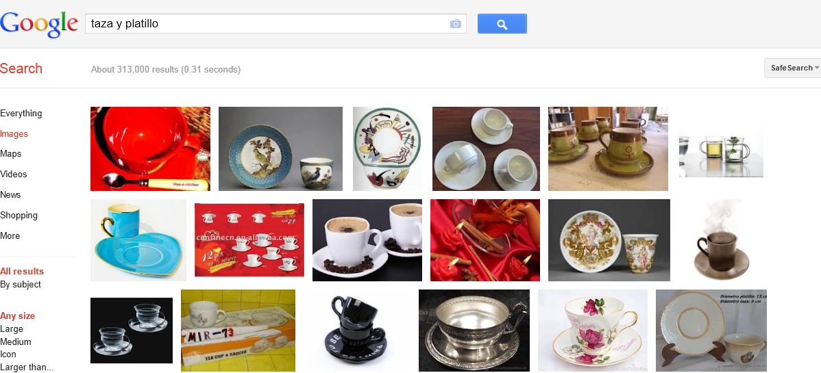 how do you translate "cup and saucer"? Answers