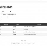 Search/List Consulta Disciplinas 2013-2