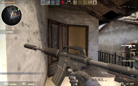 M4A1-S in game
