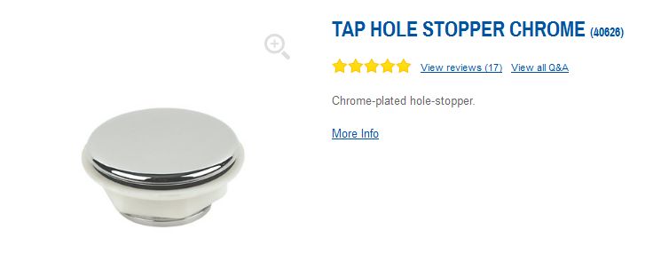 Bath tap hole co** up! | Screwfix Community Forum