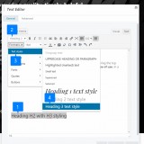Applying headings style using Formats dropdown button