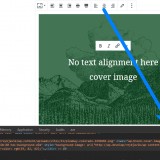 Gutenberg: Cover Image block undefined text alignment