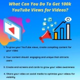 What Can You Do To Get 100k YouTube Views for Videos?
