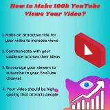 How to Make 100k YouTube Views Your Video?