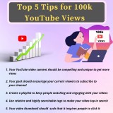Top 5 Tips for 100k YouTube Views