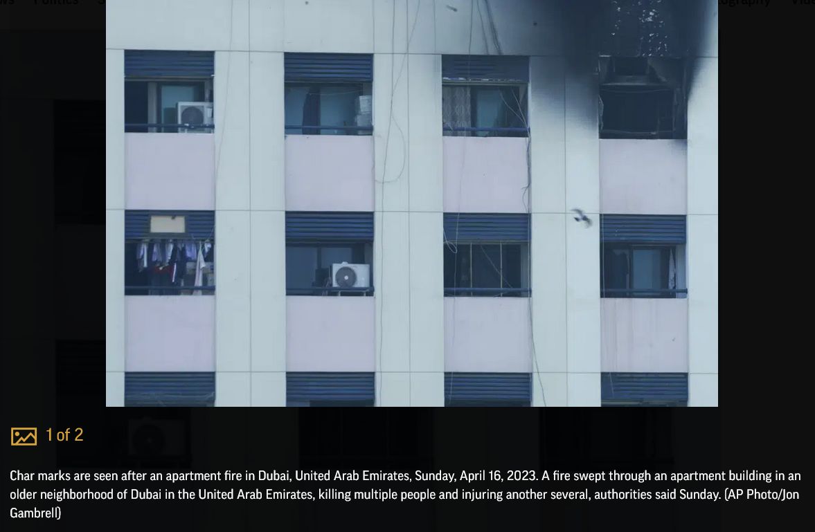 Fire in Dubai kills 16, injures 9 in apartment building - Democratic ...