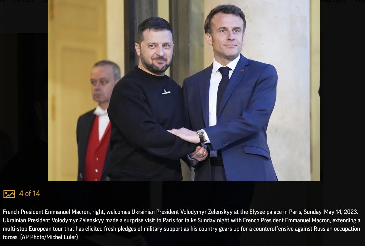 France Pledges More Military Aid As Ukraine's Zelenskyy Makes Surprise ...