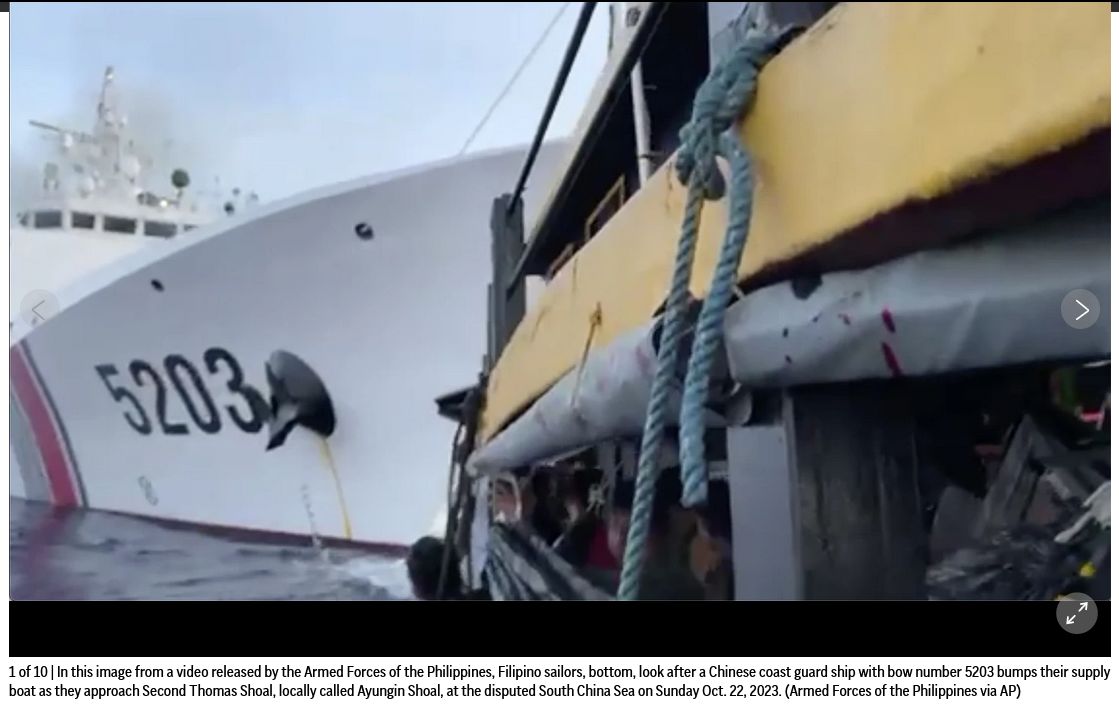 Philippines Says A Coast Guard Ship And Supply Boat Were Rammed By ...