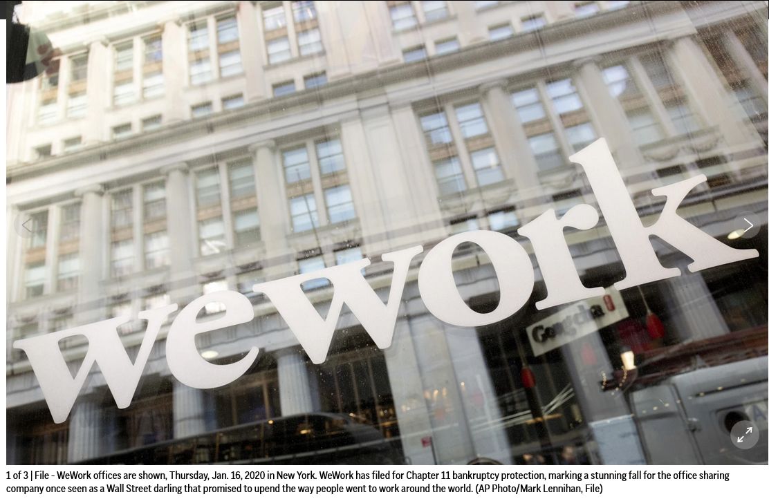 WeWork Seeks Bankruptcy Protection, A Stunning Fall For A Firm Once ...