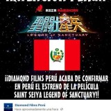 Saint Seiya Legend Of Sanctuary en Cines de Perú