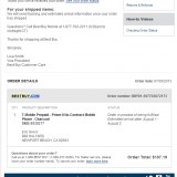 Best Buy 230130730 T-Mobile Huawei Prism II receipt