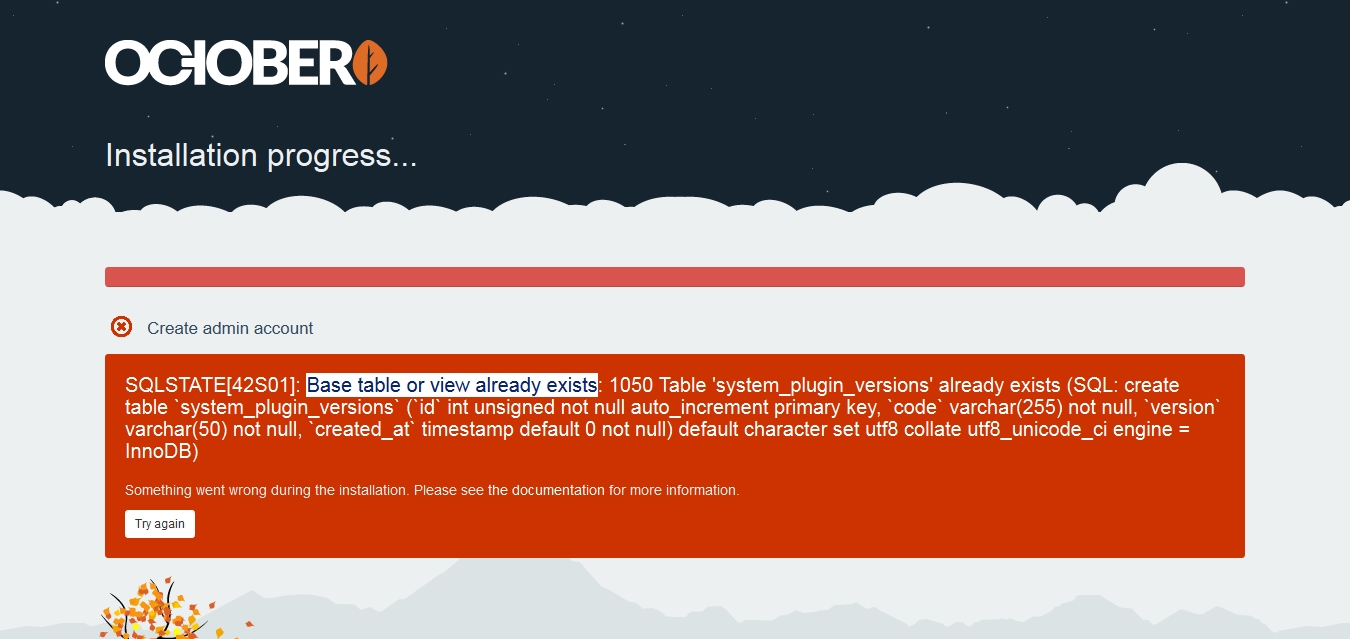 Problem during installation with plugins · Issue #83 · octobercms ...