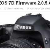 canon eos7D firmware