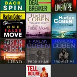 Harlan Coben audiobook covers